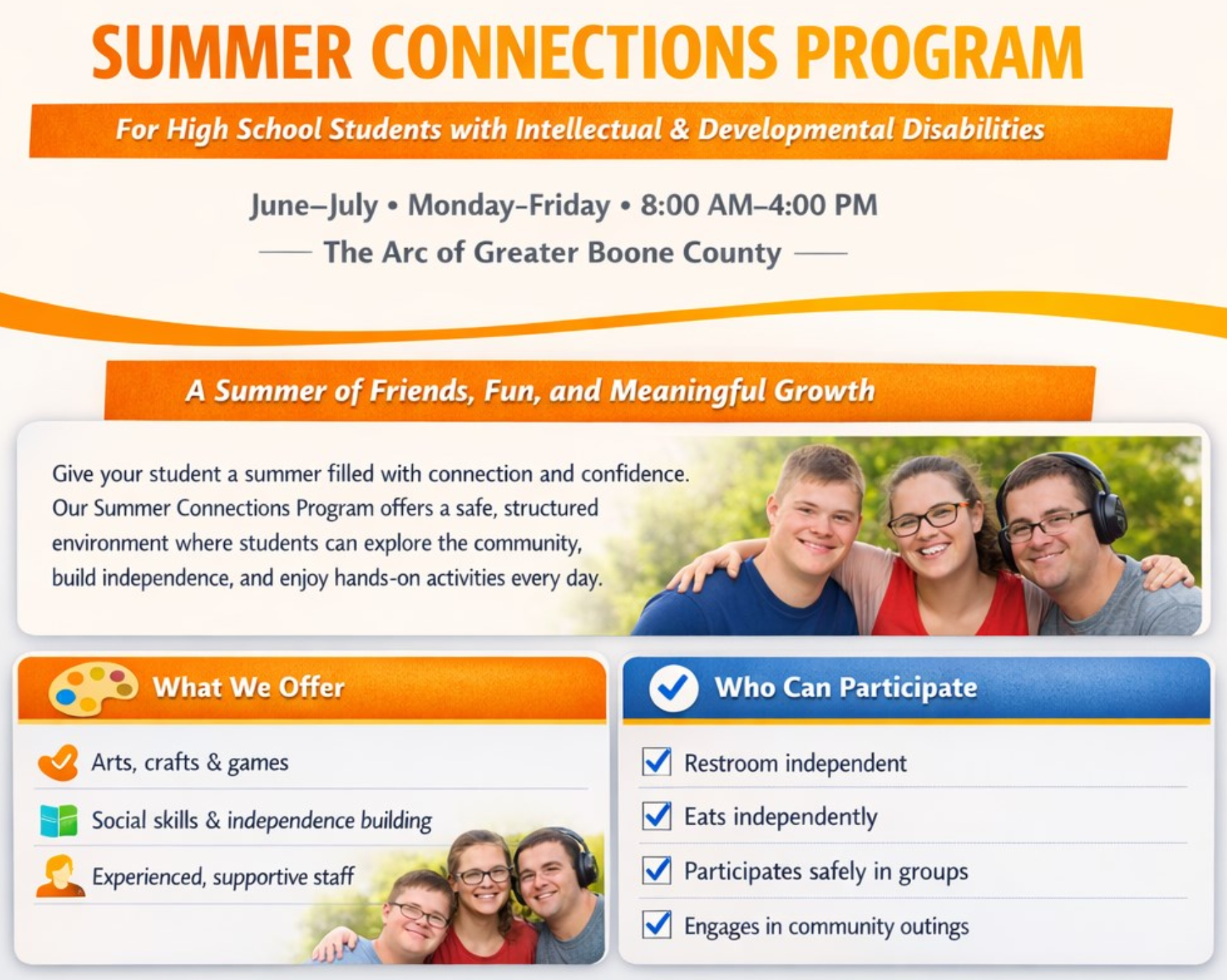 Join Arc’s Summer Connections Program, 2026