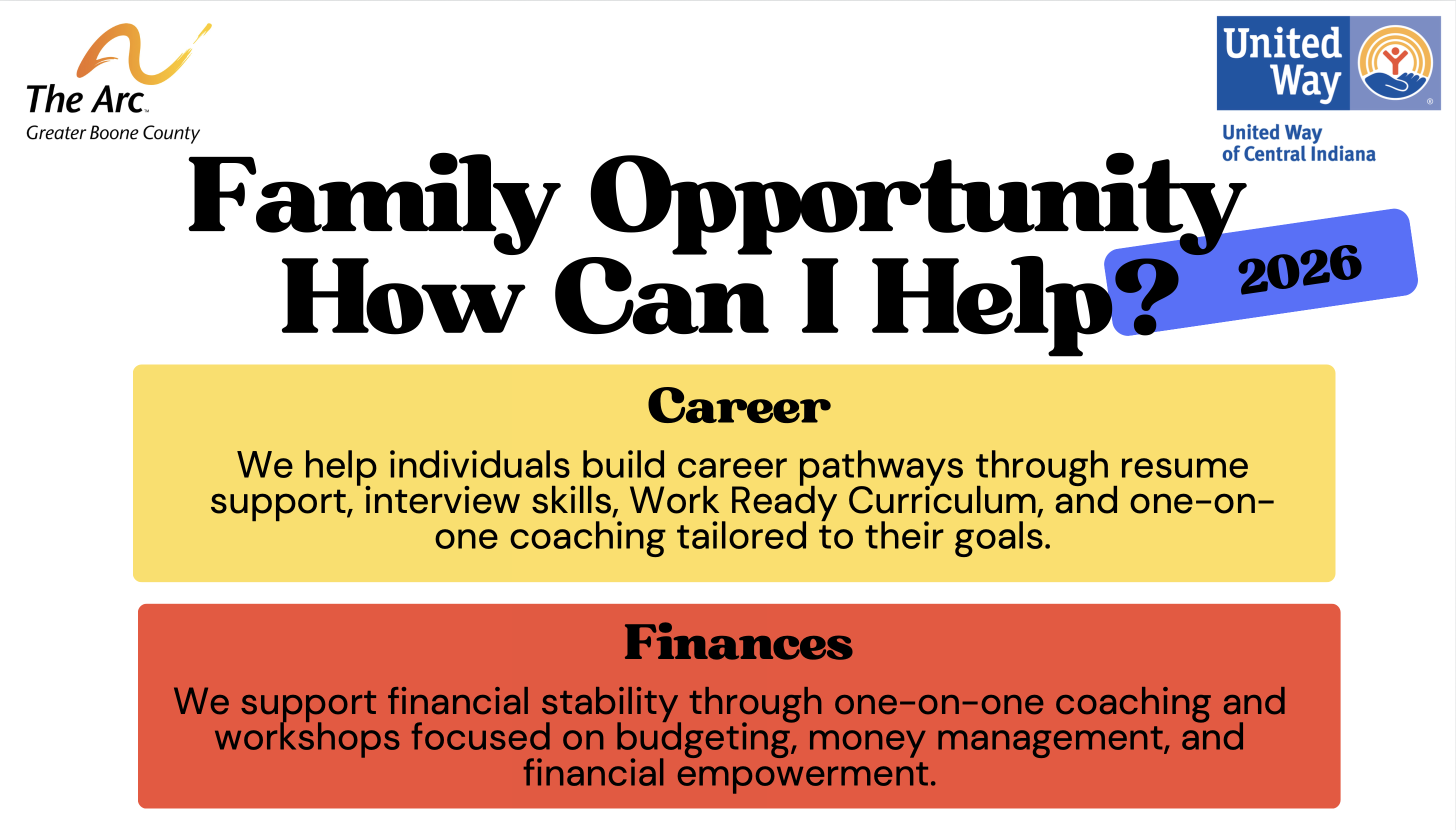 Family Opportunity 2026